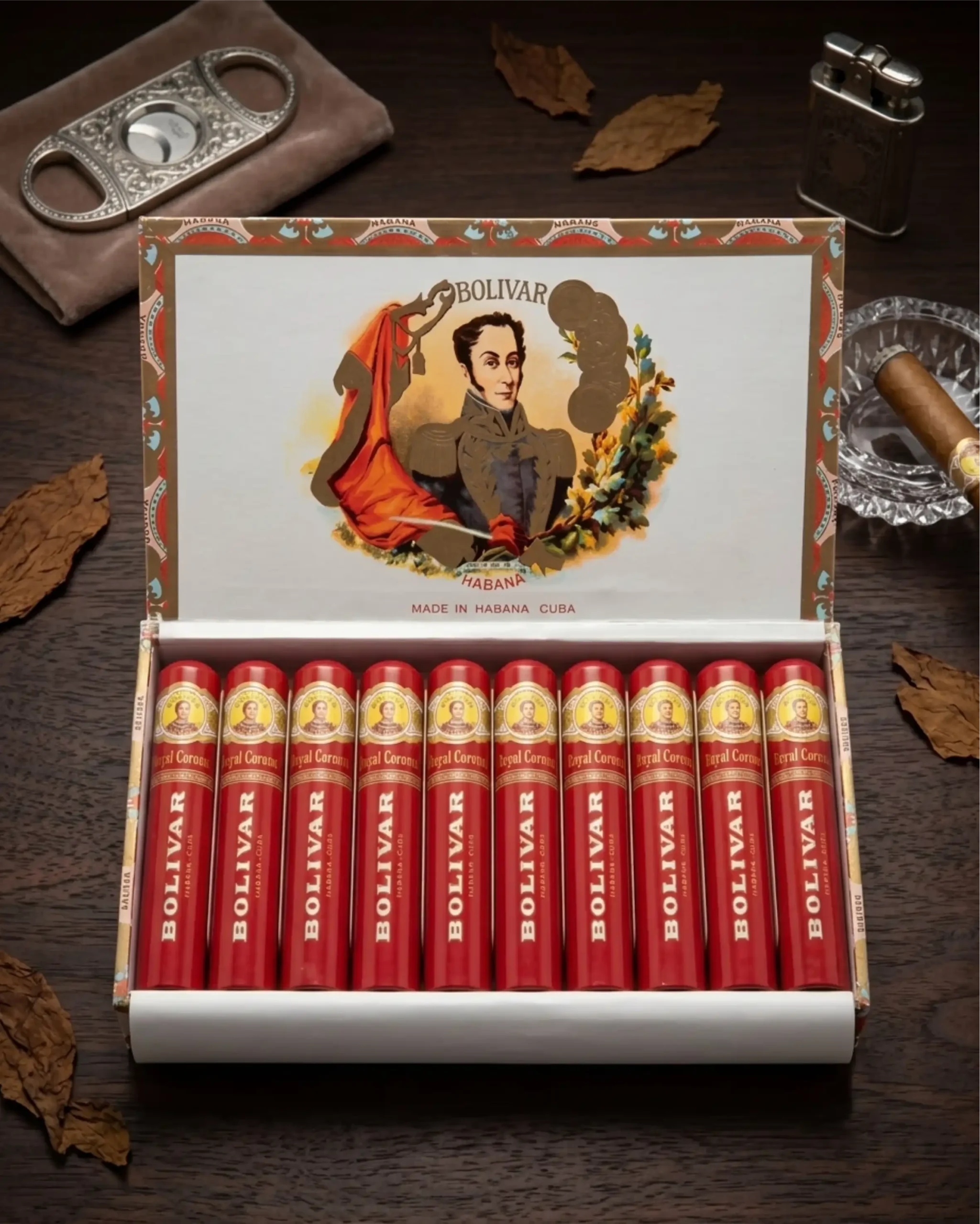 BOLIVAR ROYAL CORONAS TUBOS BOX OF 10 - Image 2
