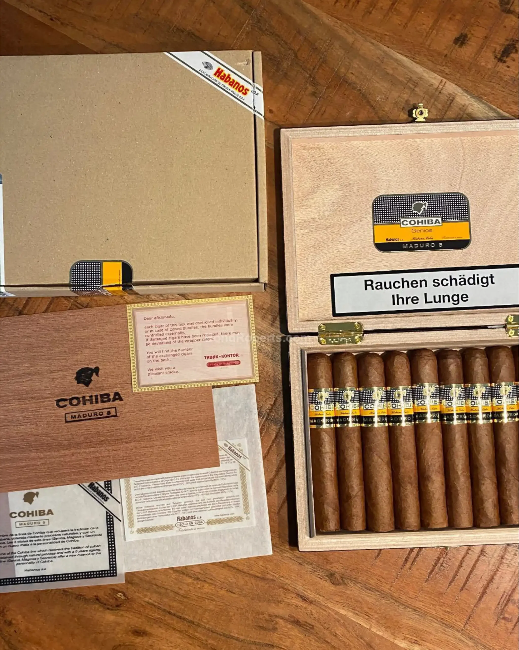 COHIBA MADURO GENIOS BOX OF 10 - Image 3