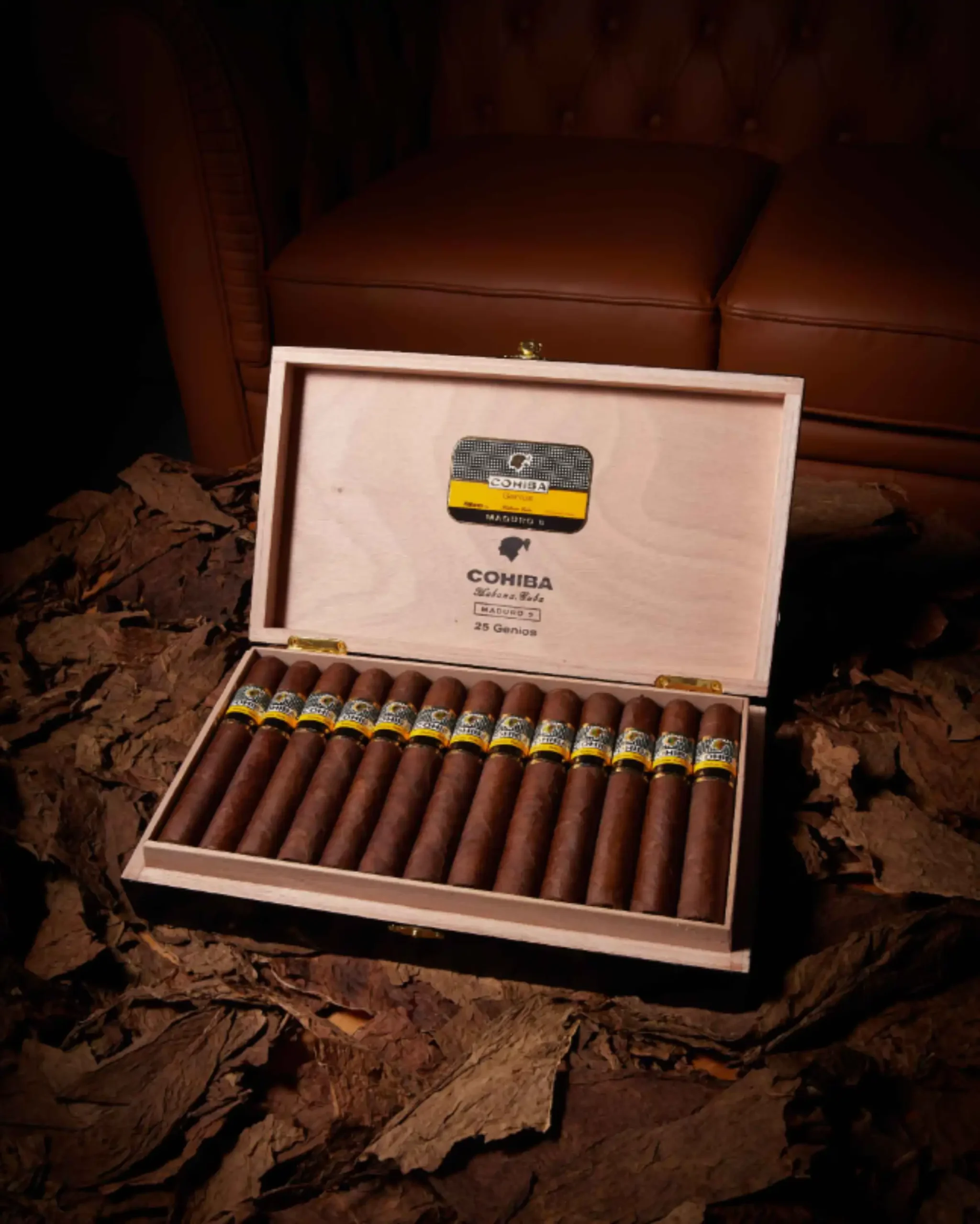 COHIBA MADURO GENIOS BOX OF 25