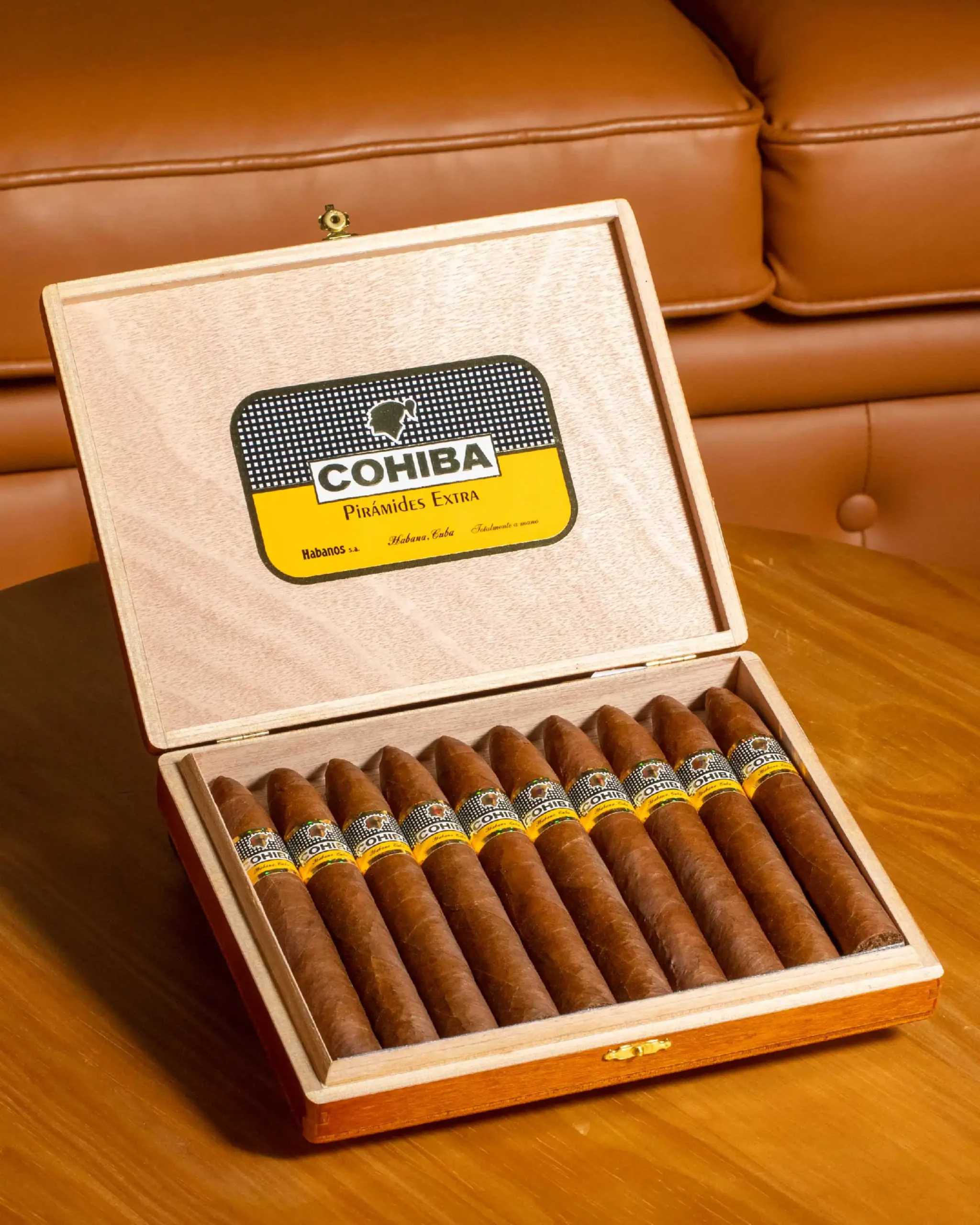 COHIBA PIRAMIDES EXTRA BOX OF 10
